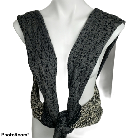 BKE Boutique OSFA Open Weave Festival Vest - Picture 1 of 8